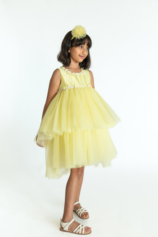 Yellow Dreamy Flower Dress