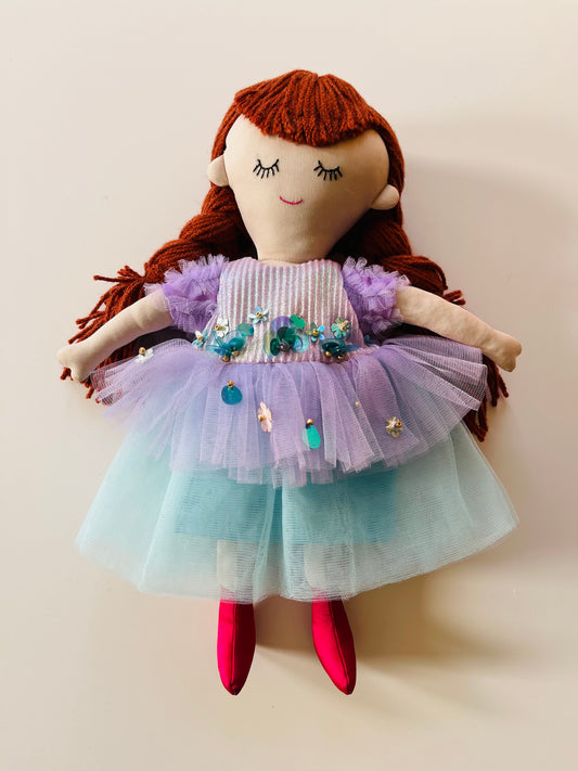 Mermaid Glitter Dress & doll Set