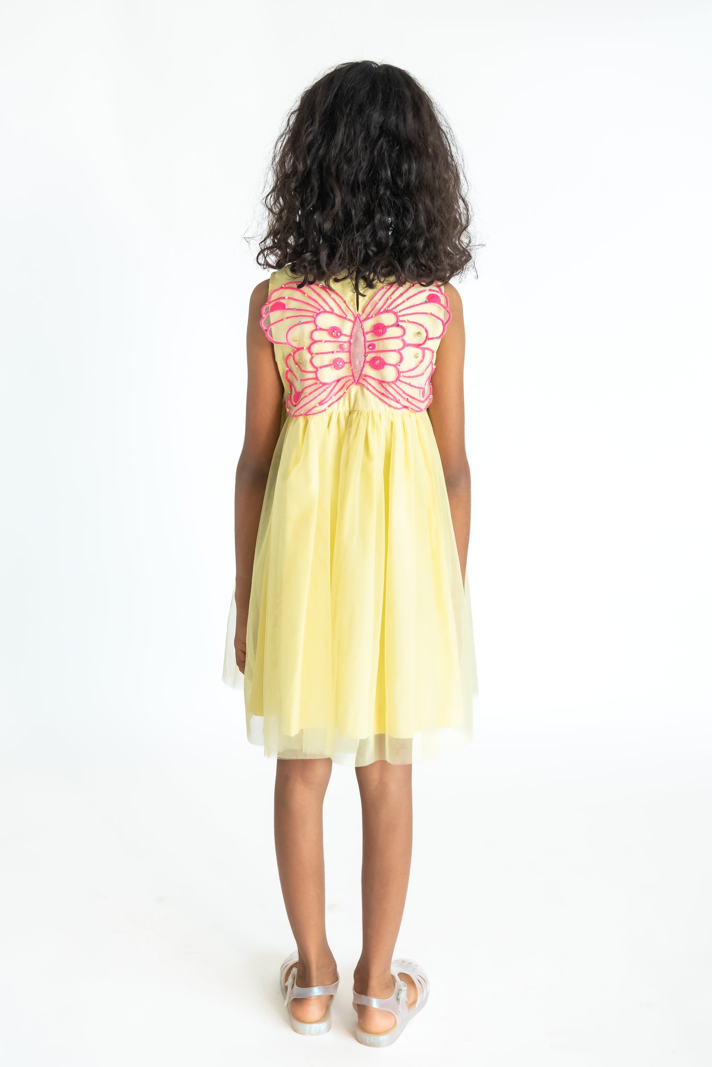 Yellow Butterfly Wings Dress