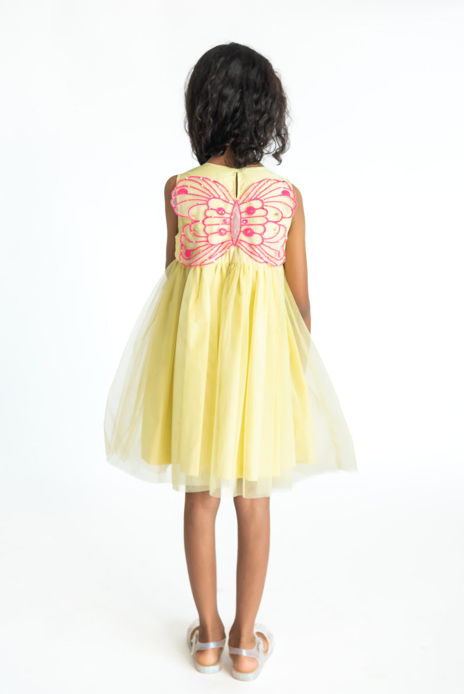 Yellow Butterfly Wings Dress