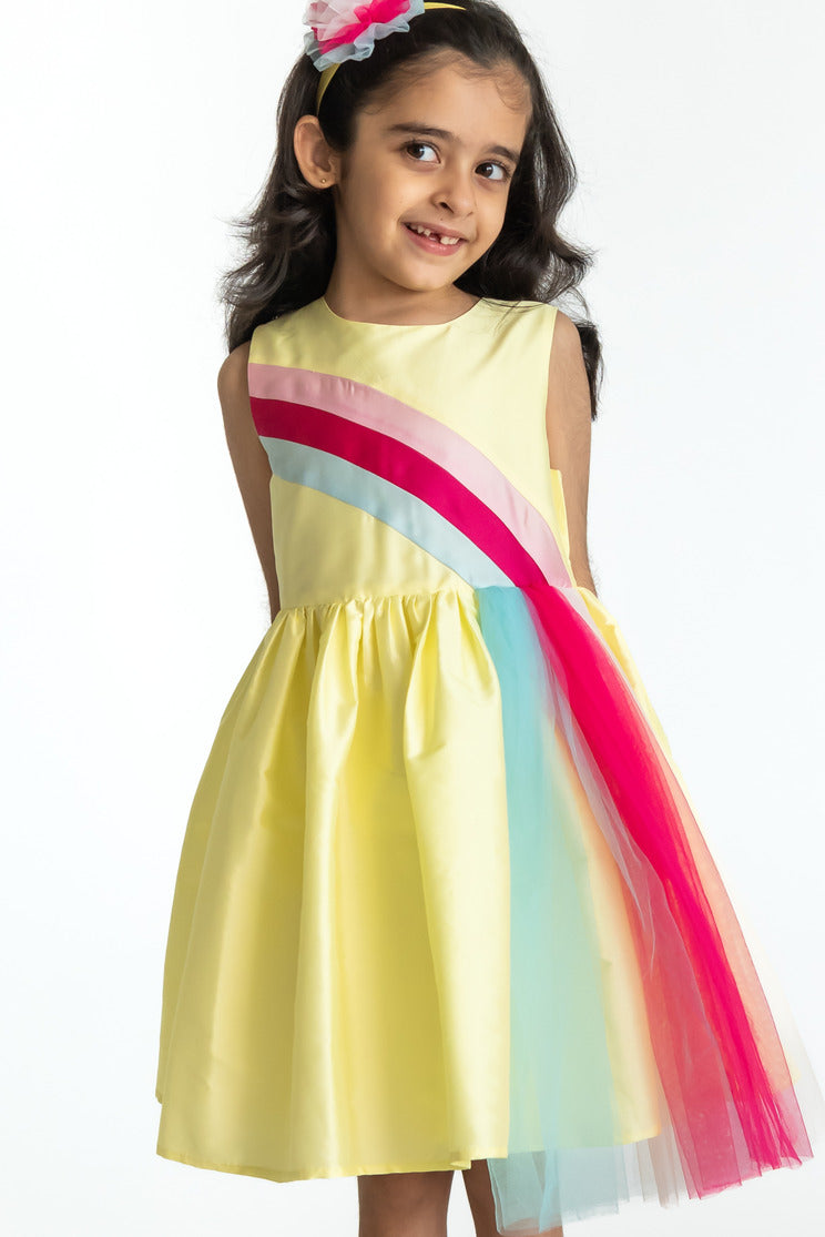 Yellow Rainbow Fun Dress