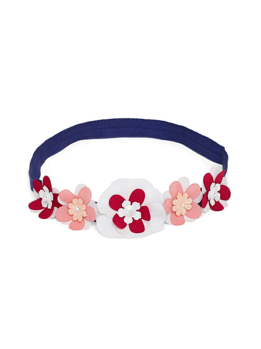 Navy 3D Flower Headband