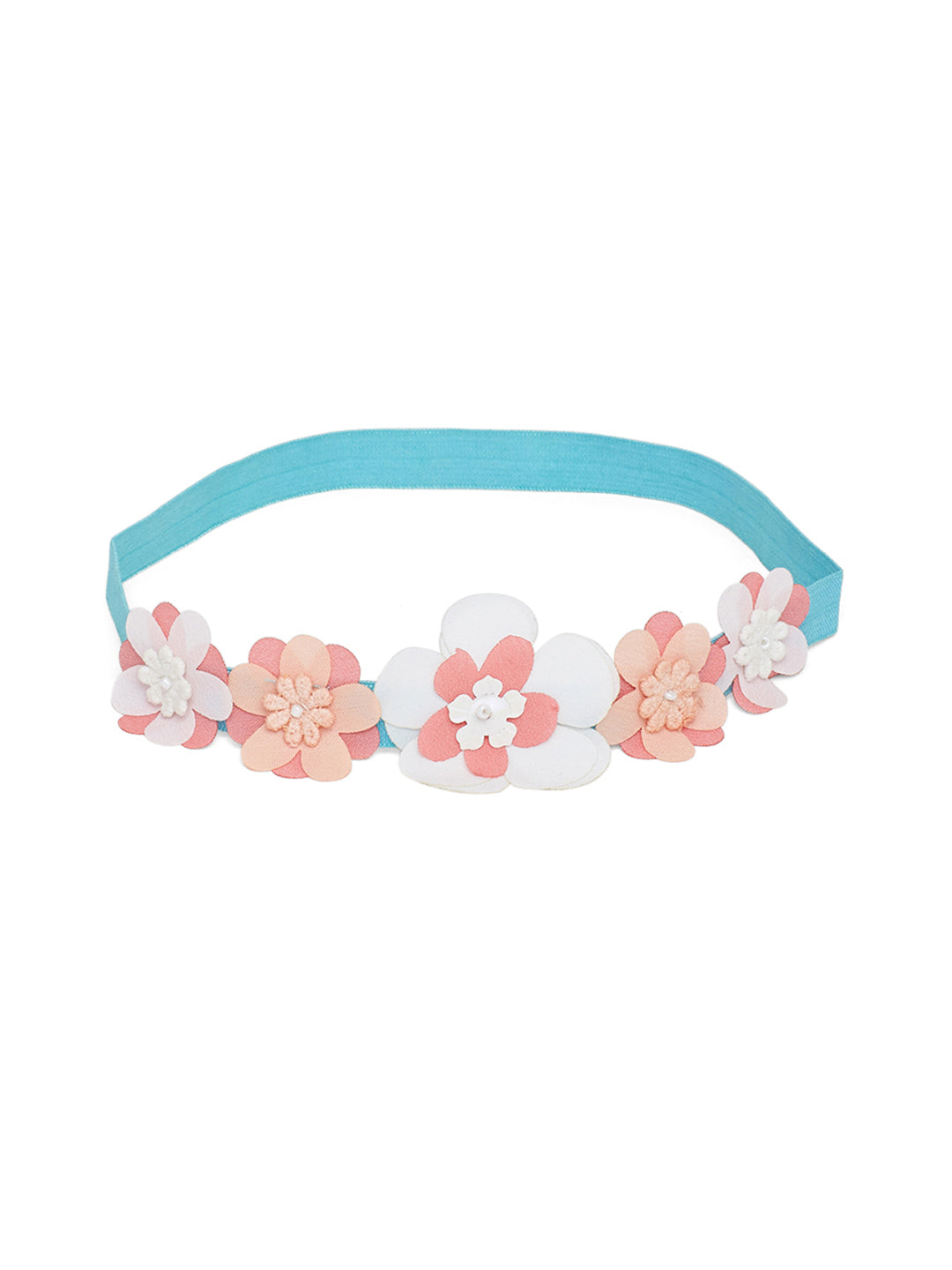 Blue 3d flower headband