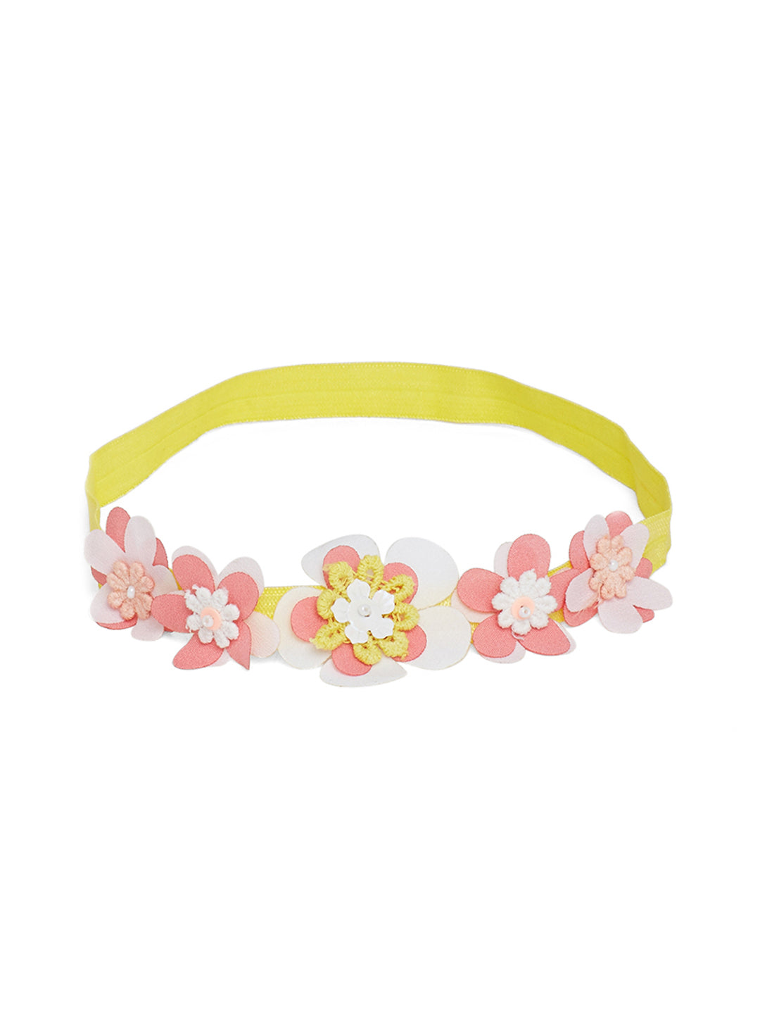 Yellow 3d flower headband